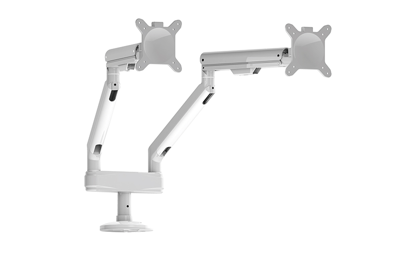 Ergonomisk lösning Monitor Skrivbordsmontering Dual Arms